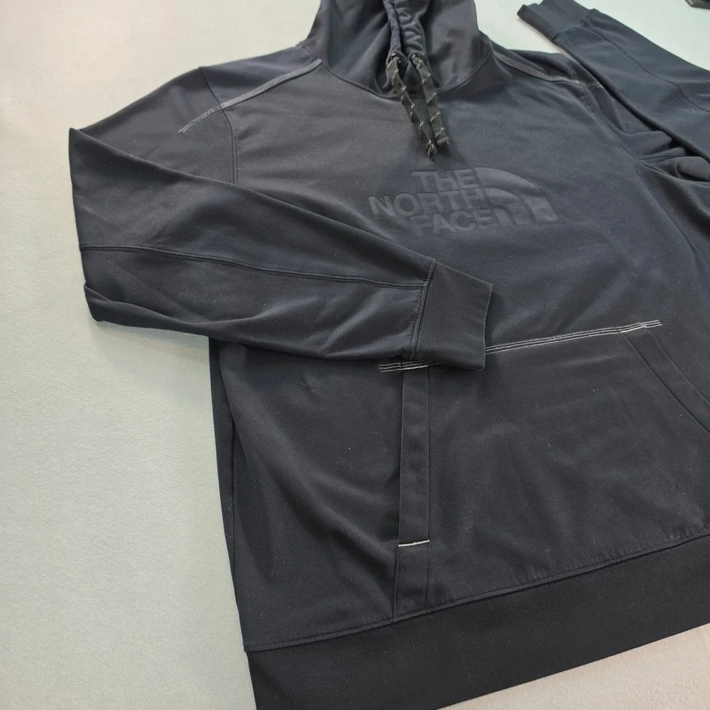 The North Face Mountain Athletics Mens Black Fleece Pullover Hoodie Training L